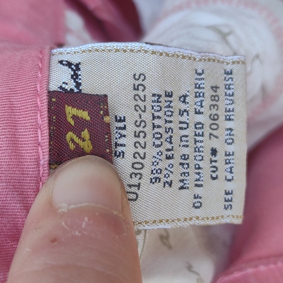 🏵️ 7 for All Mankind Pink Flared Pants - Picture 4 of 5